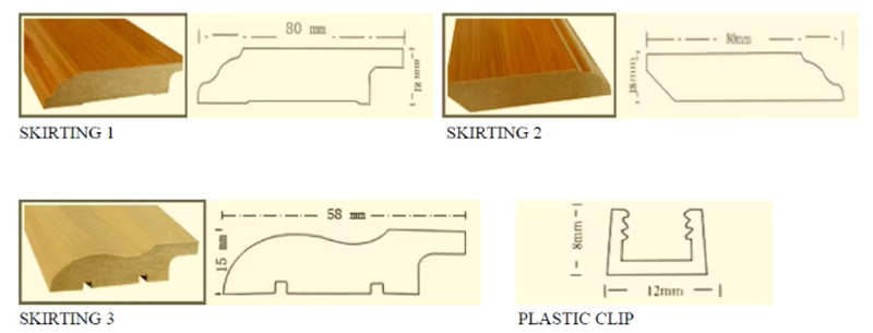 Multi-Color Concave Line Skirting